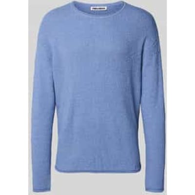Gebreide pullover met ribboorden
