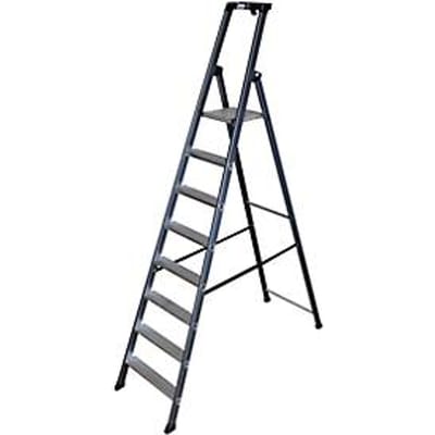 Trapladder, geanodiseerd, 8 treden