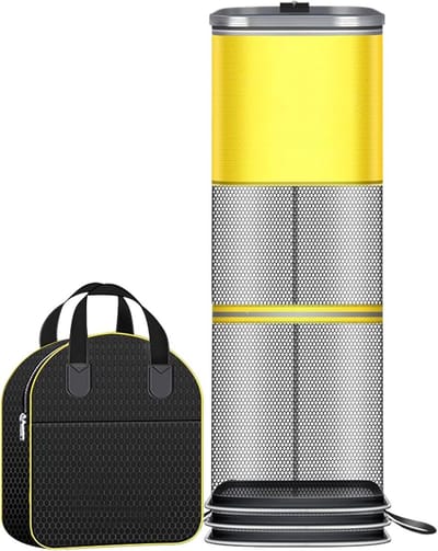 Vierkante Visval - Rivierkreeften Net - Krab Vangen - Verdikte Mand Guard - 23 x 23 cm - Geel