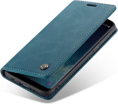 CaseMe - Telefoonhoes - boekmodel hoesje Geschikt voor: Oppo Reno 5Z - CaseMe Bookcase - Portemonnee hoesje - Blauw
