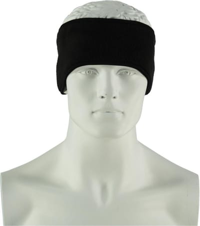 Heatkeeper Thermo Fleece Hoofdband met Klittenband Sluiting Zwart One size