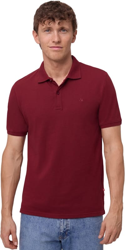 DANISH ENDURANCE Classic Fit Poloshirt Heren - biologisch katoen - Korte mouw - Rood - Maat XXL