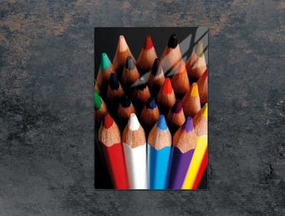 TMK ArtDeko - Snijplank van gehard glas - 35x52 cm - Kleurrijk - Beschermend paneel