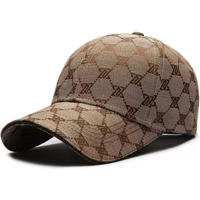 Unisex Baseballpetten met Letterprint Lente en Herfst Buiten Verstelbaar Casual Petten Zonnehoed Sportpet bruin