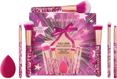 SnelShoppen - 7-delige kwastenset voor make-up, vegan en dierproefvrij, inclusief blending sponge, voor ogen, gezicht en wangen, ideaal voor feestlook