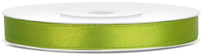 PartyDeco - Satijn lint appel groen 6 mm/rol 25 m