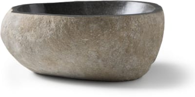 Riviersteen waskom grijs 38×42×15 cm – Roviglio