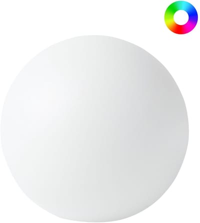 JOCOY - LED bolvormige buitenlamp - Wit - 26 cm - Synthetisch