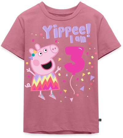 Peppa Pig's 3e Verjaardag Outfit Cadeau Premium T Shirt Kinderen