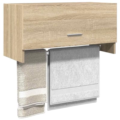vidaXL - Kledingkast - 70x32,5x35 - cm - bewerkt - hout - sonoma - eikenkleurig