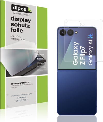 dipos – 4x Matte Beschermfolie geschikt voor Samsung GalaxyZ Flip 7 | Krasbestendige & antireflecterende Screenprotector Ultra-Thin