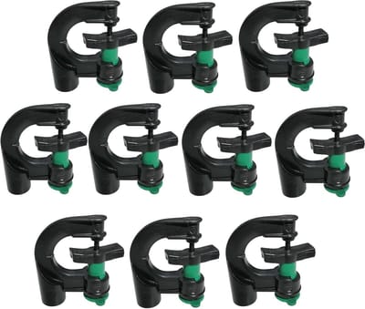 Micro Sprinklers - Druppelsprinklers Irrigatie - Planten Water Geven - 360 Graden Bereik - 90 l/h - Grijs