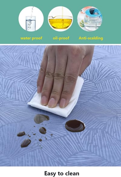 Rond Waterdicht Tafelkleed Elastisch Gemakkelijk Schoon Te Maken Rond 160 cm