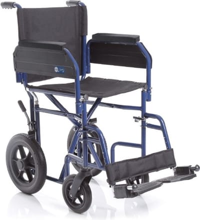 Moretti Transportrolstoel - Opvouwbaar comfortabel - Blauw/Zwart