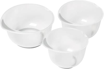 Chef Aid – Mengkommen Set – 3-delig – Antislip Bodem – Kunststof – Magnetron- en Vaatwasserbestendig