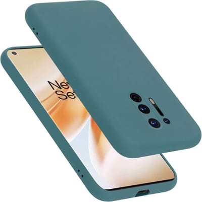 Cadorabo Hoesje geschikt voor OnePlus 8 PRO in LIQUID GROEN - Beschermhoes gemaakt van flexibel TPU silicone Case Cover