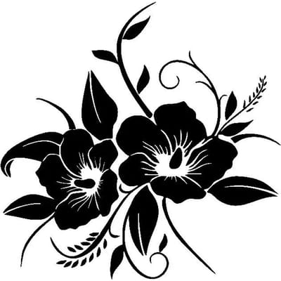 Zachte en mooie stickers voor motorfietsen, bloemenstickers voor auto's, gepersonaliseerde producten, 16cm 30cm