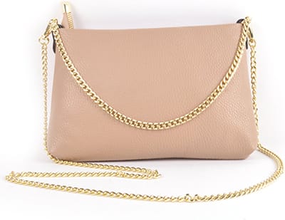 Giuliano schoudertas Shanna - Taupe - Dames - Made in Italy