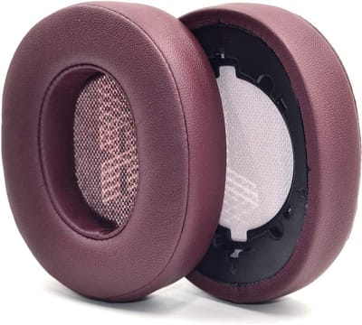 Vervangende Oorkussens voor JBL Live 500BT Hoofdtelefoon - Zachte Leren Oorkussens, Geluidisolatie, Comfortabel en Duurzaam (Rood)