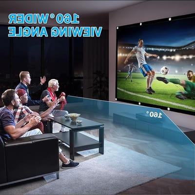 Opvouwbaar 120 Inch Projectiescherm 16:9 voor Full HD en 4K - Dubbelzijdig Scherm met Haken en Touwen voor Thuisbioscoop en Buitenbioscoop