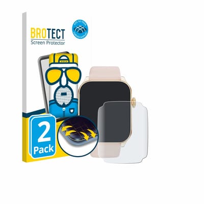 BROTECT - Screenprotector voor Haulvean Smartwatch 1.91" - Folie Beschermfolie matte volledig dekking 2 Stuks