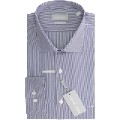 Slim fit gestreepte popeline blouse Michael Kors