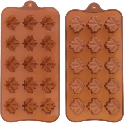 Siliconen Chocoladevorm - Silicone Esdoornblad Mallen - Fondant Chocolade Candy Mal - Ijsblokjesvorm - 1Stuks