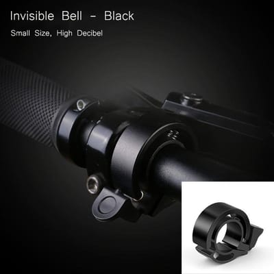 1pc Sonnette de Vélo Super Forte Invisible, Alliage d'Aluminium Design Caché pour Vélos de Montagne et de Route, pour Rouler et Décorer noir