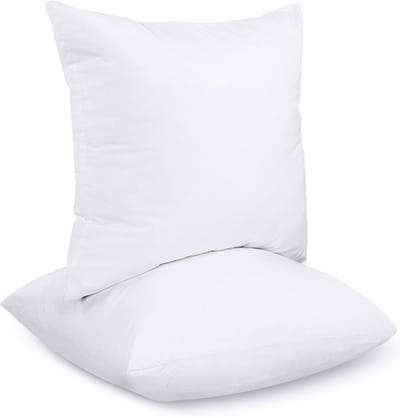 Unyqoos ® Comfortabele Set van 2 Zachte Kussenvullingen 45 x 45 cm voor Slaapkamer en Woonkamer Decoratie