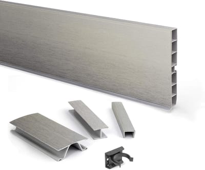 Keuken Plint - Sokkelprofiel Plint - Keuken Afwerking - 100% Vochtbestendig - 6 Meter - Inox