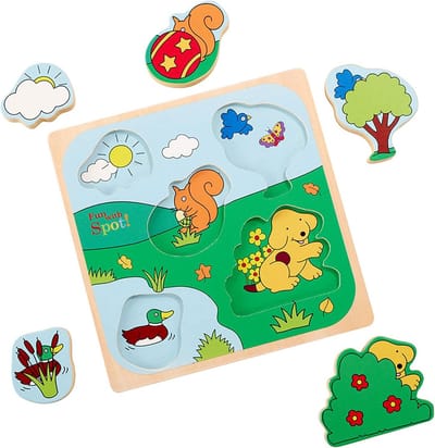 Houten Vormpjes Puzzel Met Dieren voor Peuters