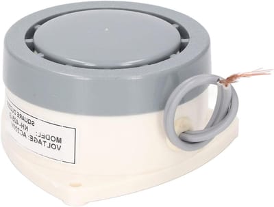 Elektronische Zoemer - Alarm Geluid - Apparatuur Melding - Vlamvertragend Materiaal - 85 Decibel - Zwart