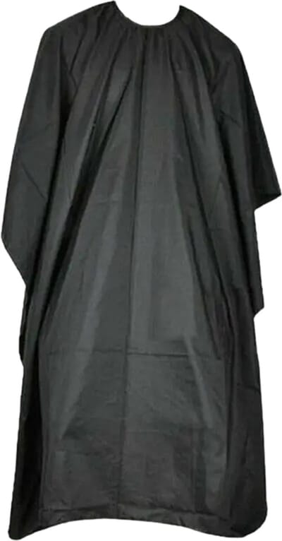 Livano Baardschort - Beard Bib - Scheerschort - Baard Cape - Kappersmantel - Kapmantel - Zwart