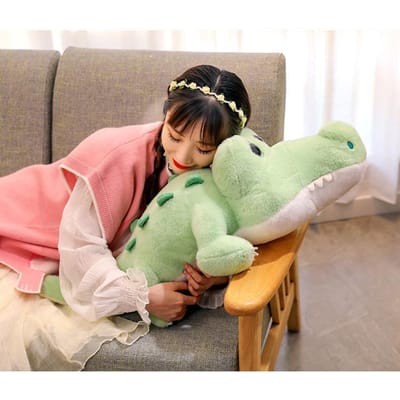 Cartoon Schattige Krokodil Kussen Pluche Speelgoed Pop Krokodil Pop Kinderen Troostende Lap Pop Jongen Verjaardagscadeau 35Cm