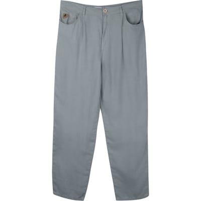 Lois New Globo Linen Colour Aqua Gray Size: W27 | Straight Pants Outlet | Dames | Grijs