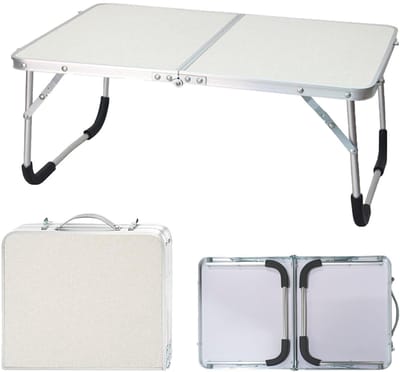 Dailygoods- Strandtafel inklapbaar - Aluminiumlegering - 61 x 40,5 x 26 cm - Lichtgewicht - Voor binnen/buiten - Maximaal gewicht 1345 g - Campingtafel