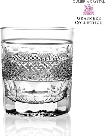 Whiskyglas Grasmere - Double Old Tumbler - Handgemaakt - Loodkristal - Cumbria Crystal England