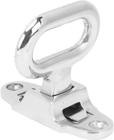 Opklapbare Masttrede - Veiligheidstrede Boot - Veilig Instappen - Roestvrij Staal - 107 mm - Zilverkleurig