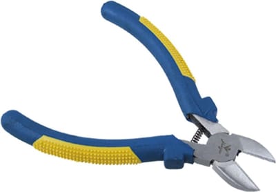 Diagonale Tang - Cutter Tang Knip Tang - Draad Knippen - Terugstelveer - 20 mm - Geel