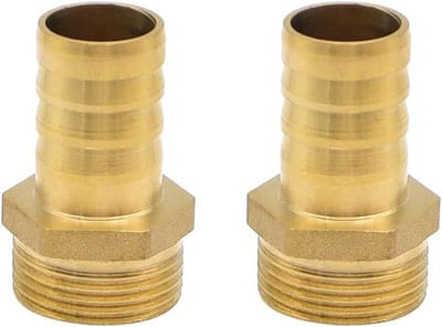 Hose connectors G3/4 - messing spiny koppelingen - 2 stuks - ideaal voor water en brandstof - ShopVlot