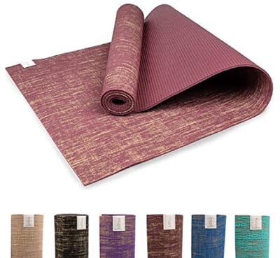 Milieuvriendelijke Jute Yogamat - Antislip Oefenmat voor Yoga, Pilates en Fitness