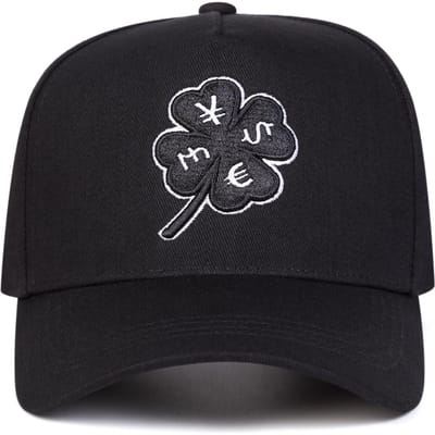 Unisex Vierklauw Borduurwerk Baseballpetten Lente Herfst Buiten Verstelbare Casual Petten Zonnehoed Sportpet zwart