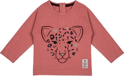 Frogs and Dogs - Jaguar Shirt met Glitter -Wild Life - Roze - Maat 68 -