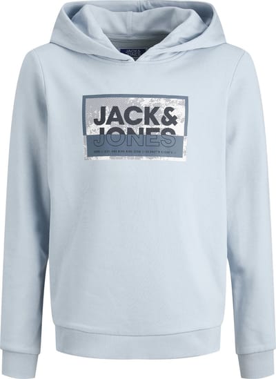 JACK&JONES - JCOLOGAN PRINT SWEAT HOOD SN JNR - Jongens - Sweaters
