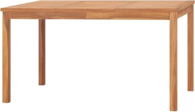 Tuin Dining Tafel - Houten Buiten Tafel - Buiten Eten - Duurzaam Teak Hout - 140x80x77cm - Bruin