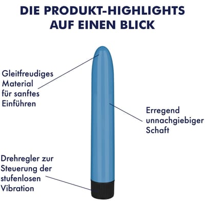 EIS, vibrator, 'krachtige vibrator, 17,5 cm', waterdicht, glad oppervlak, makkelijk verschuifbaar materiaal