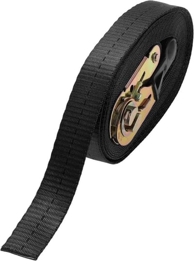 Ratchet Spanbanden - Zware Spanriemen - Lading Zekeren - Aanpasbaar 800kg - 25mm x 700cm - Zwart