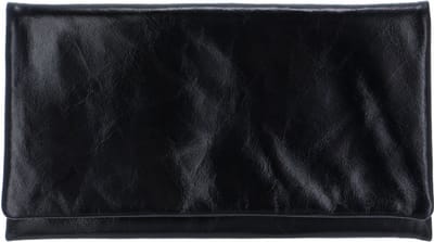 abro Leren Koppeling Avondtas Leather Athene Clutch Bag Navy Blauw