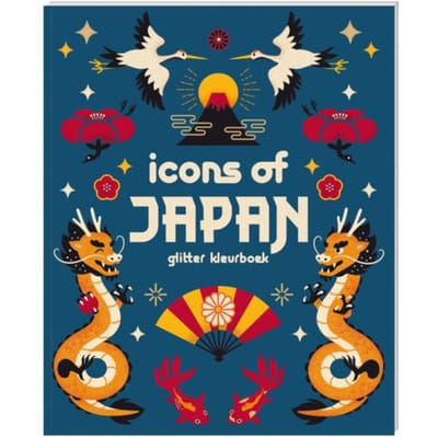 Glitter Kleurboeken Voor Volwassenen - Icons Of Japan - Interstat