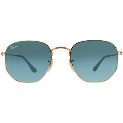 Ray-Ban zonnebril zeshoekige RB3548N 91233M Gold Blue Gray Gracient